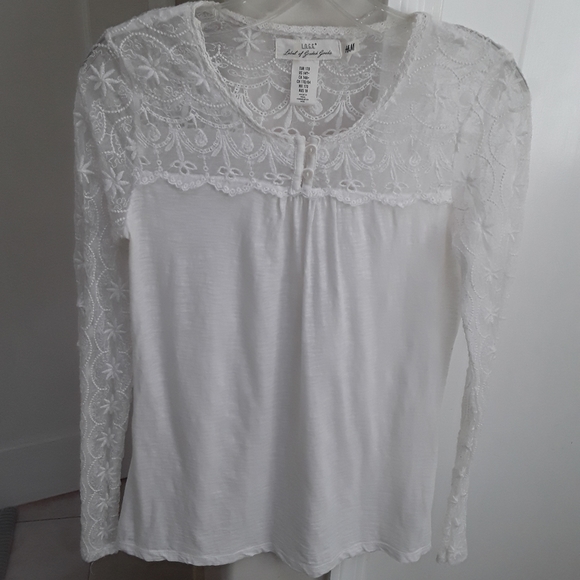 H&M L.O.G.G White Top (14Y) - Picture 2 of 10